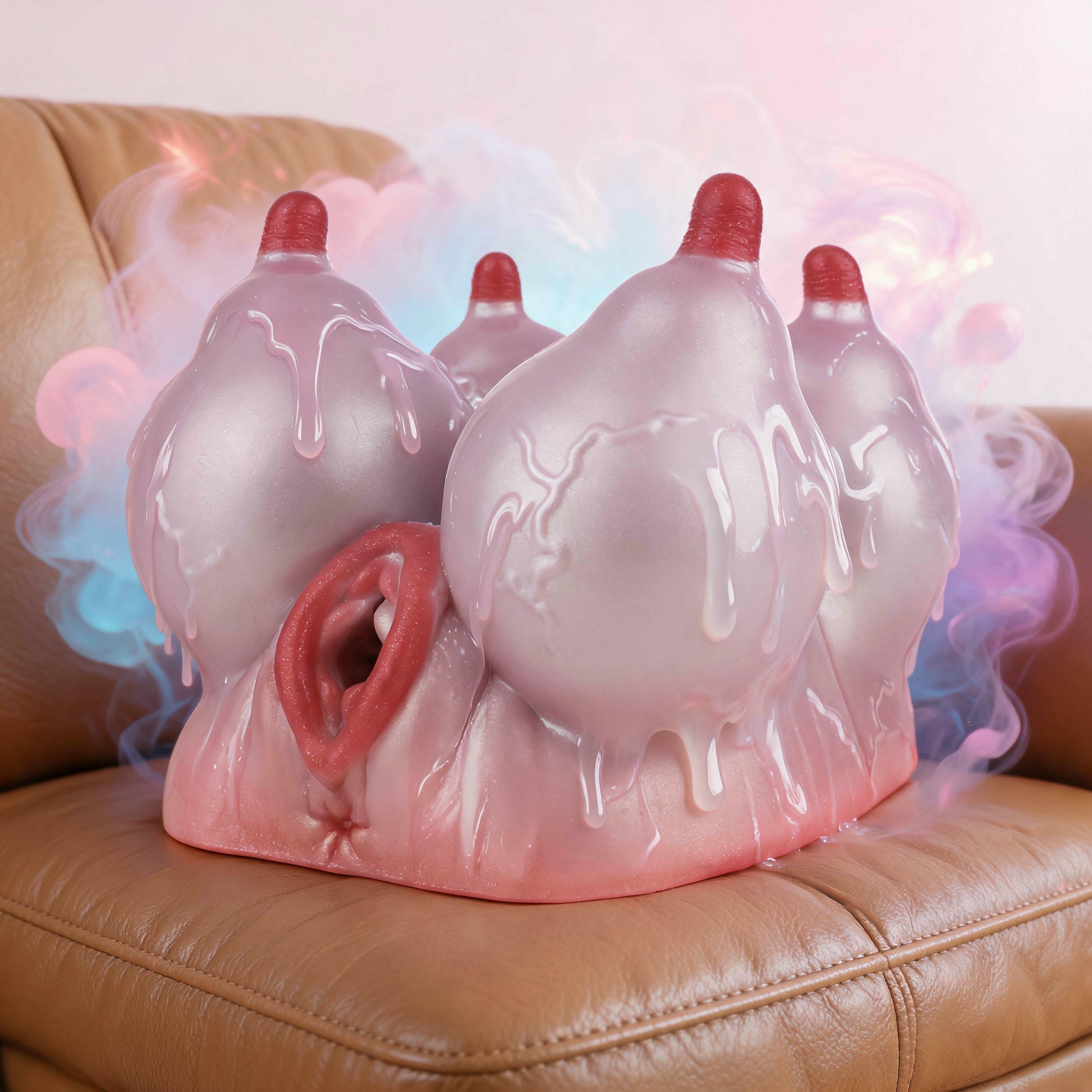 GEEBA pink dairy cow masturbator chest Buffalo milk G6902